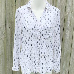 George blue &white anchor shirt
